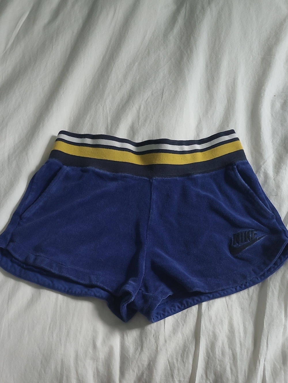Nike Royal Blue Terry Shorts, XS